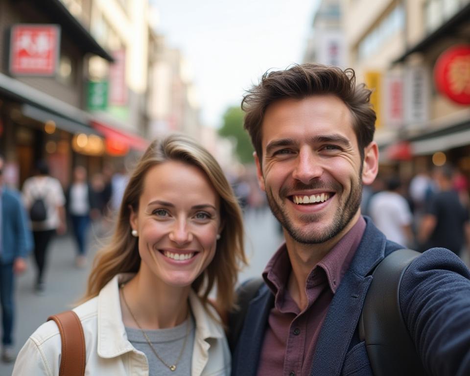 Happy Travelers in Japan